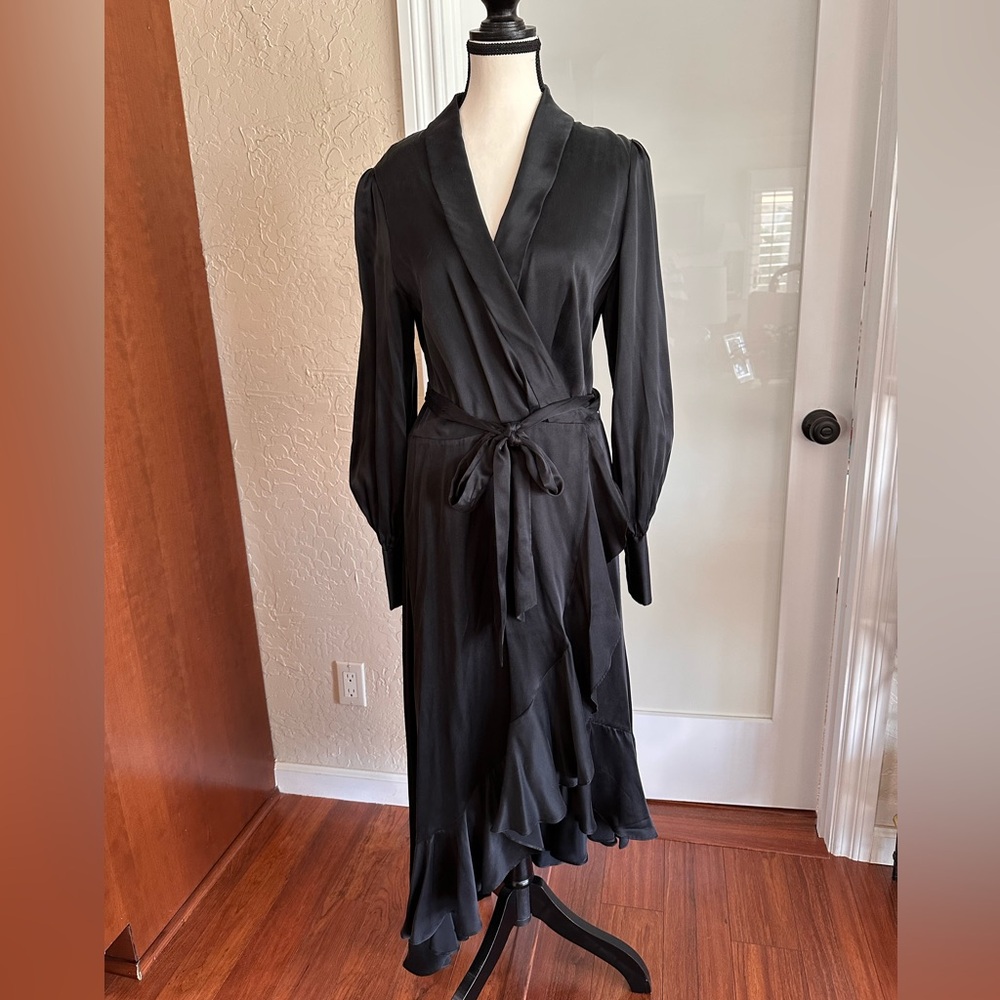 Zimmerman Asymmetrical wrap silk dress size 2